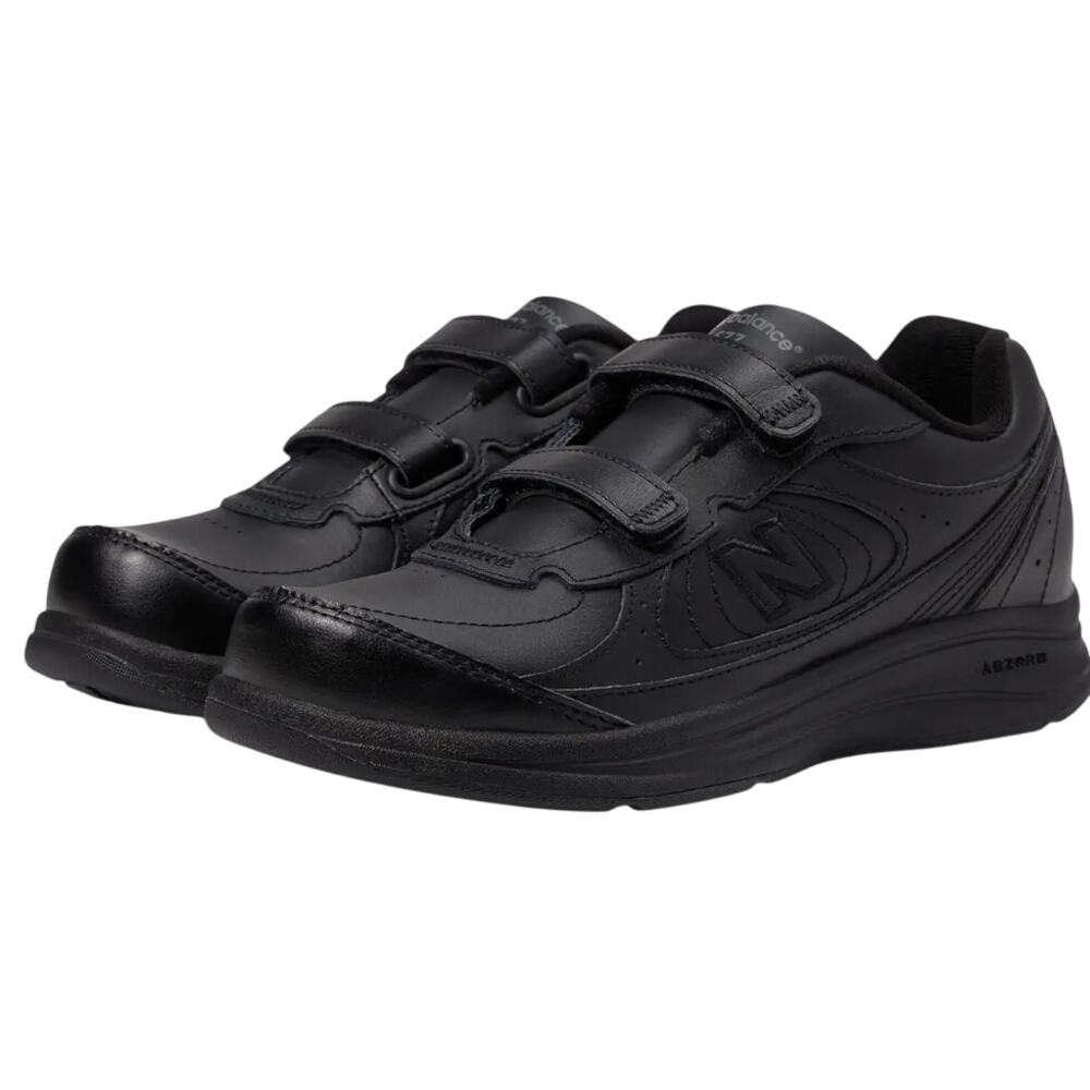 New Balance Womens 577 Walking Sneakers Size 7 EU 37.5 Black Hook-and-Loop NIB